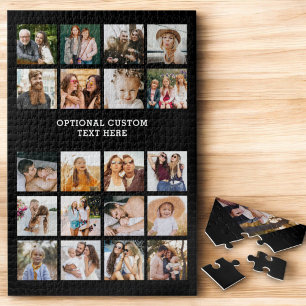 Simple Photo Collage 20 Picture Personalised Jigsaw Puzzle