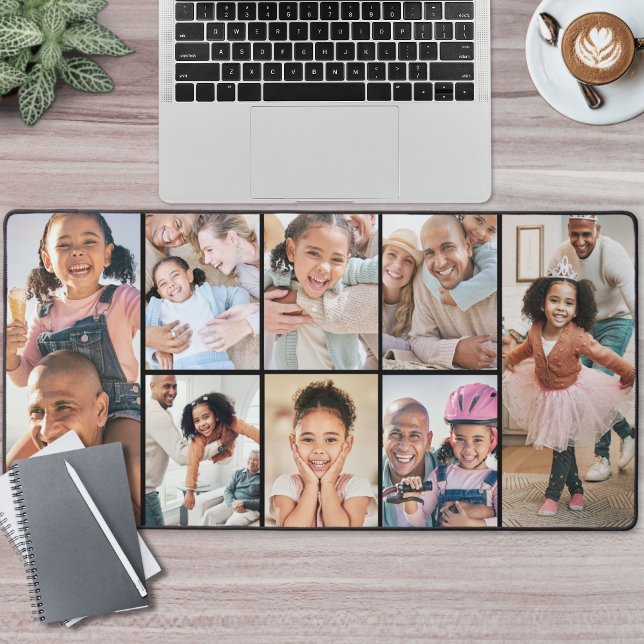 Simple Photo Collage Desk Mat (Simple Photo Collage Desk Mat)