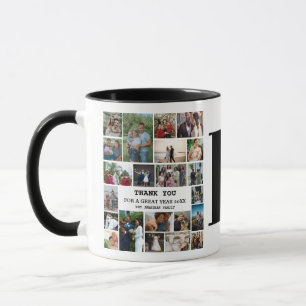Simple Photo Collage   Family Monogram Keepsake Mug