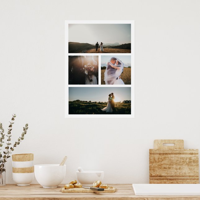 Simple Photo Collage Modern Poster (Kitchen)
