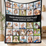 Simple Photo Collage Personalised 25 Picture Black Fleece Blanket<br><div class="desc">Cosy Memories Photo Collage Blanket Wrap yourself in warmth and cherished memories with our Cosy Memories Photo Collage Blanket. This beautifully crafted blanket is designed to showcase 25 of your favourite photos, making it the perfect personalised keepsake for any occasion. Key Features Modern and Simple Design: Our blanket features a...</div>