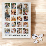 Simple Photo Collage Personalised Instagram Family Jigsaw Puzzle<br><div class="desc">Capture your cherished memories with this Simple Photo Collage Picture Personalised Jigsaw Puzzle. Featuring space for your favourite photos, this puzzle creates a stunning visual display of your special moments. Personalise it with your own images to make a unique gift for friends, family, or even yourself. Perfect for birthdays, anniversaries,...</div>