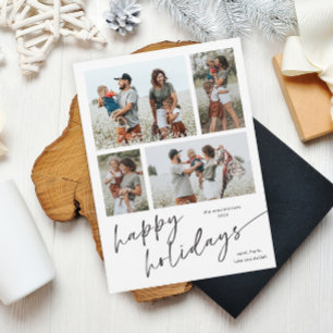 Simple Photo Collage Script Happy Holidays Magnet