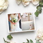 Simple Photo Collage Wedding Thank You<br><div class="desc">Make your thank you cards stand out with this chic and modern design. The photo collage allows you to include multiple pictures from your special day,  while the clean and simple layout ensures that your message of gratitude takes centre stage.</div>