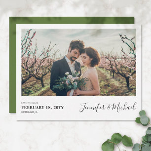 Simple Photo design Save the Date Invitation