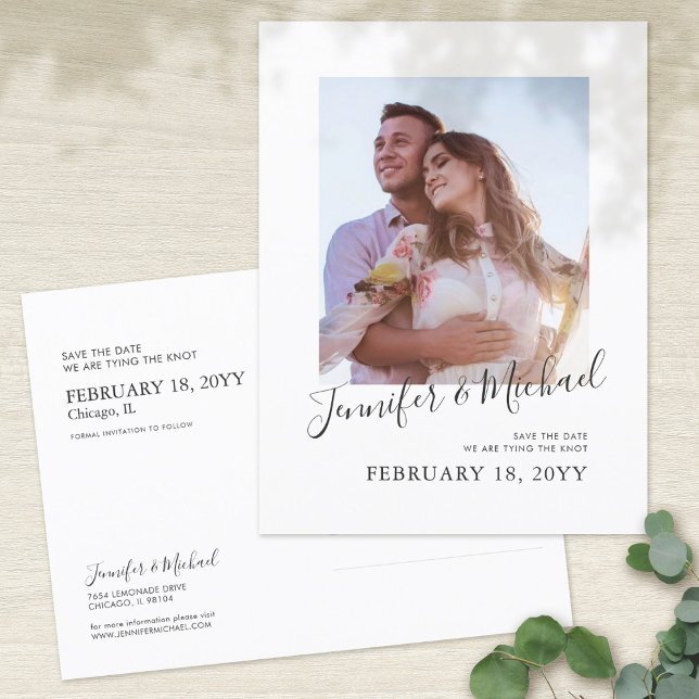 Simple Photo design Save the Date Postcard (Creator Uploaded)