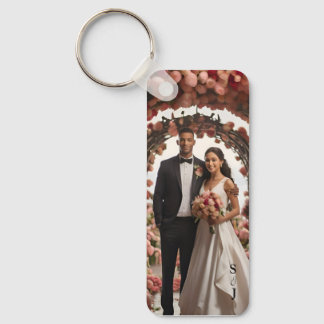 Simple Photo Engagement Key Ring