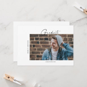 Simple Photo Graduation Announcment