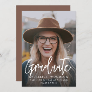 Simple Photo Graduation Class Of 2024 Invitation