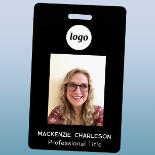 Simple Photo ID Business Nametag Badge