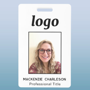 Simple Photo ID Nametag  Badge