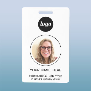 Simple Photo ID Nametag  Badge