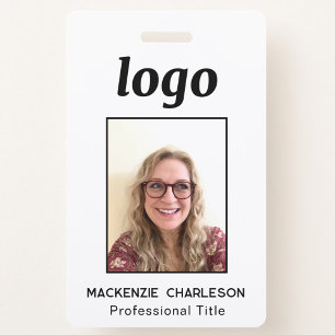Simple Photo ID Nametag  Badge