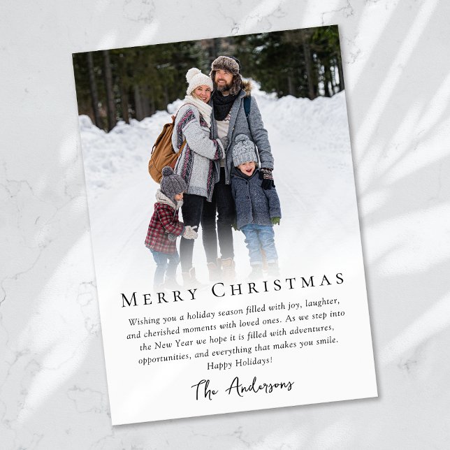 Simple Photo Merry Christmas  Holiday Card (Creator Uploaded)