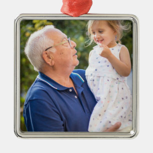 Simple Photo Metal Ornament