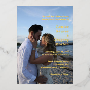 Simple Photo Modern Wedding
