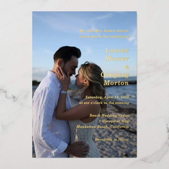 Simple Photo Modern Wedding (Front)