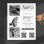 Simple Photo Nail Tech Beauty  Flyer<br><div class="desc">Promote your nail or beauty salon with a modern,  professional flyer that grabs attention and highlights your services. Designed with a clean,  stylish layout,  this flyer is perfect for showcasing your services,  discounts,  or special promotions. Customise it for your needs.</div>