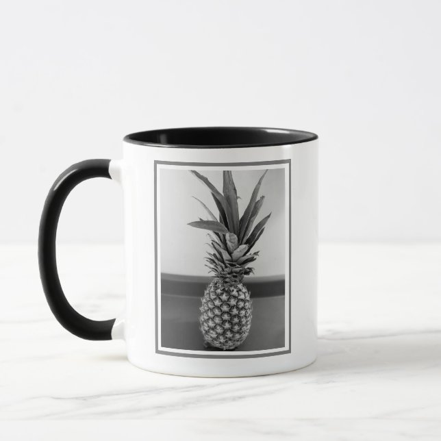 Simple Photo of a Pineapple with Customisable Text Mug (Left)
