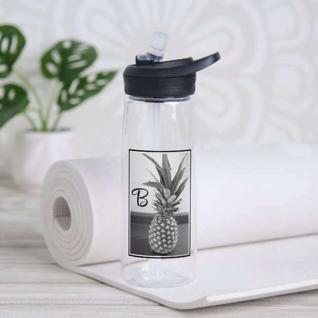 Simple Photo of a Pineapple with Single Initial Water Bottle (Yoga (Rotated))