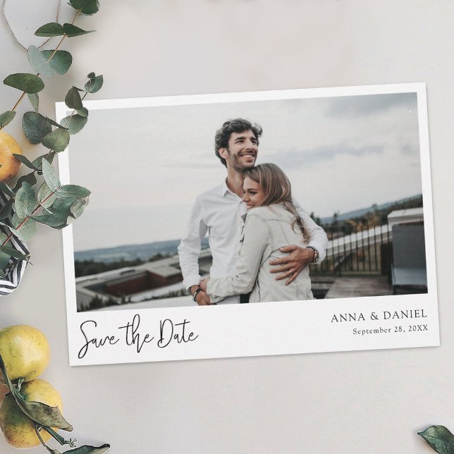 Simple Photo Save the Date Card with Modern Script (Creator Uploaded)