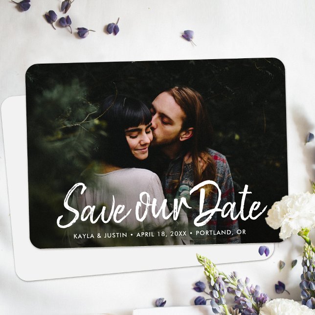 Simple Photo Save the Date Wedding Invite Template (Creator Uploaded)