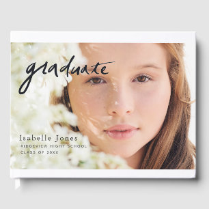 Simple Photo Script Graduation Guest Book