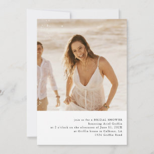 Simple Photo Theme Bridal Shower Invitation