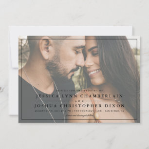Simple Photo Wedding Invitation