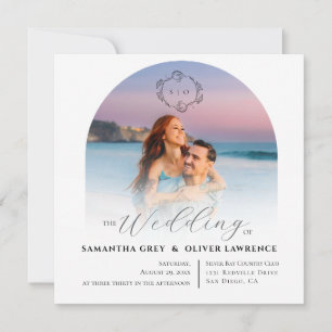 Simple Photo Wedding Invitation