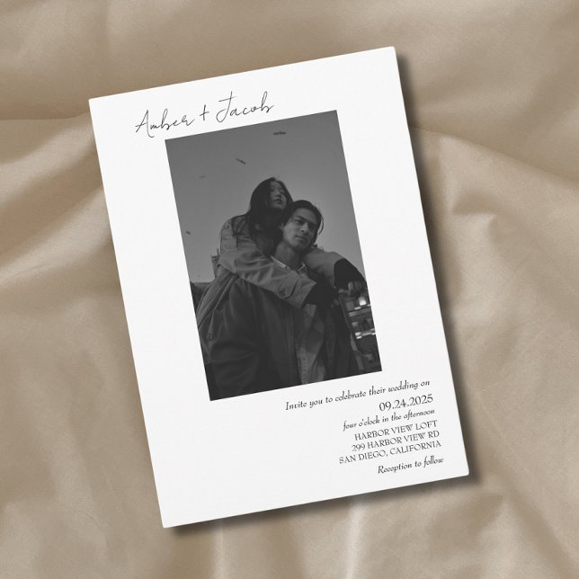 Simple Photo Wedding Invitation 001 (Creator Uploaded)