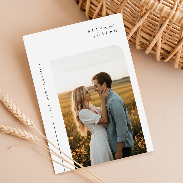 Simple Photo Wedding Invite | Modern Minimalist (Creator Uploaded)
