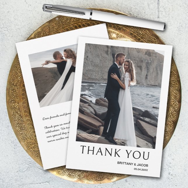 Simple Photo Wedding Thank You Card (Creator Uploaded)