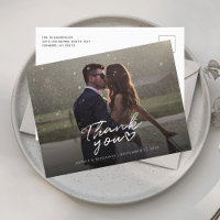 Simple Photo Wedding Thank You