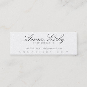 Simple Photography Business Card Photography