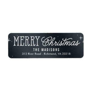 Simple Phrase Editable Colour Holiday Address Return Address Label