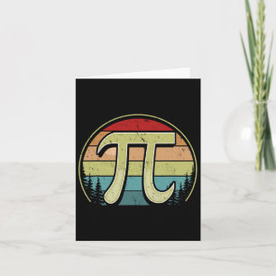 Simple Pi Symbol National Pi Day Men Women Math Te Card