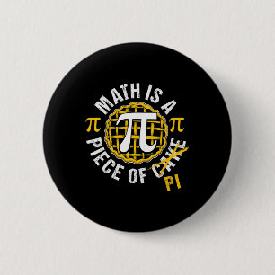 Simple Pi Symbol Shirt National Pi Day Gift 6 Cm Round Badge