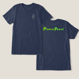 simple pickle peace Tri-Blend shirt