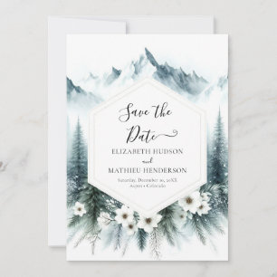 Simple Pine Mountain Wedding Save The Date