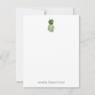 Simple Pineapple Island Fantasy Personalised Card