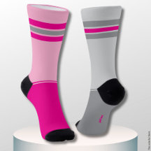 Simple Pink and Grey, Grey and Pink Mismatching