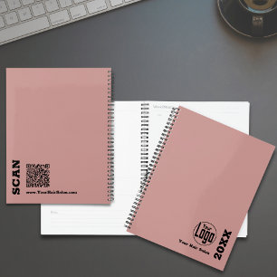 Simple Pink Black Hair Salon Appointment Book Planner