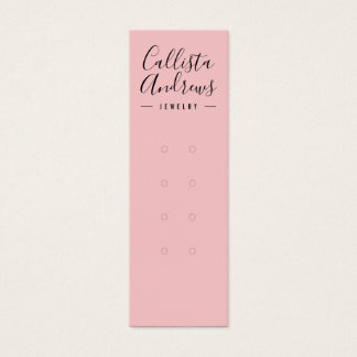 Simple Pink Black Multiple Earring Display Card