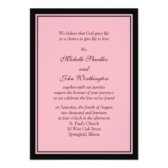 easy wedding invitations australia simple pink black wedding invitation template zazzle easy wedding invitations australia simple pink black wedding invitation template zazzle