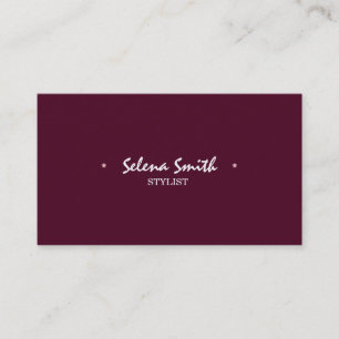 Simple Pink Business Card
