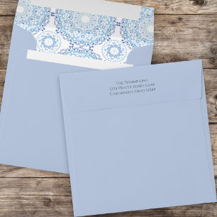 Simple Pink Floral Botanical Cute Butterflies Envelope