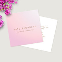 Simple Pink Lavender Ombre Aesthetician Square