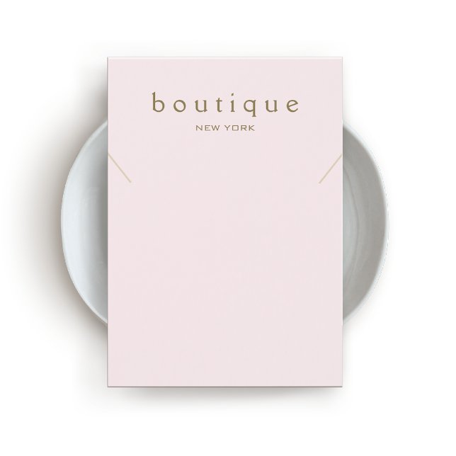 Simple Pink Necklace Bracelet Display Card (Creator Uploaded)