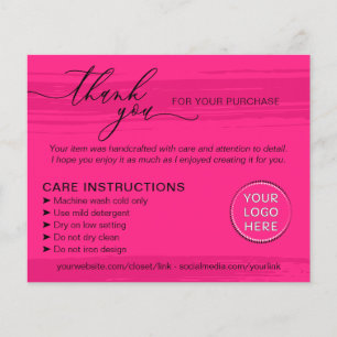 Simple Pink Store Small Business Tips Instructions Flyer